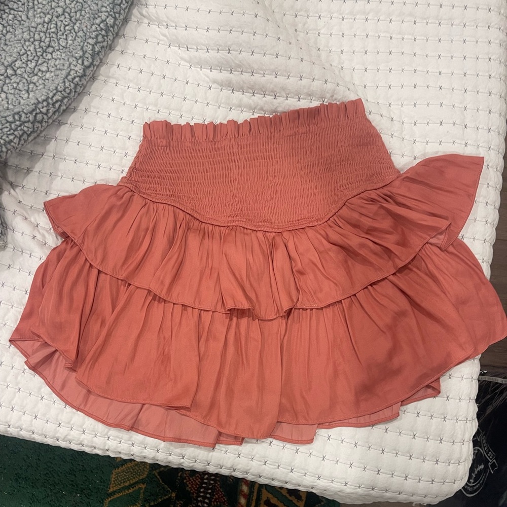Woman skort burnt orange